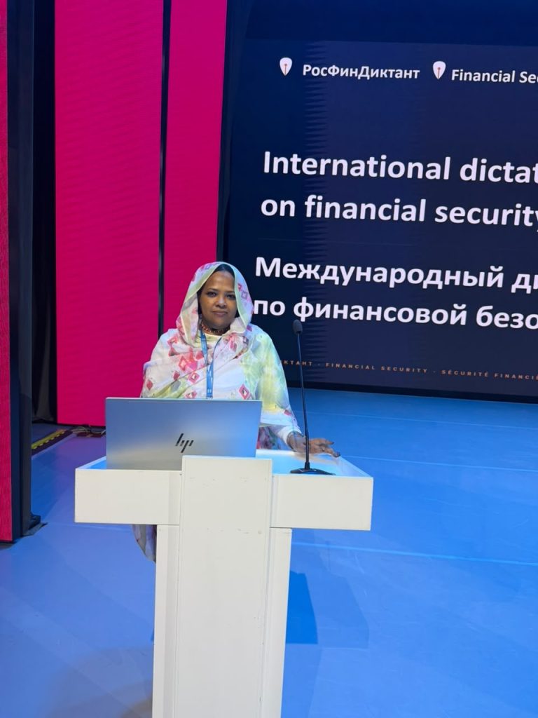 *م/ مريم الهندي: مشاركة رئيس مجلس السيادة في القمة الروسية الإفريقية خطوة نوعية وتمتين العلاقات مع موسكو ضرورة للأمن القومي والمالي*